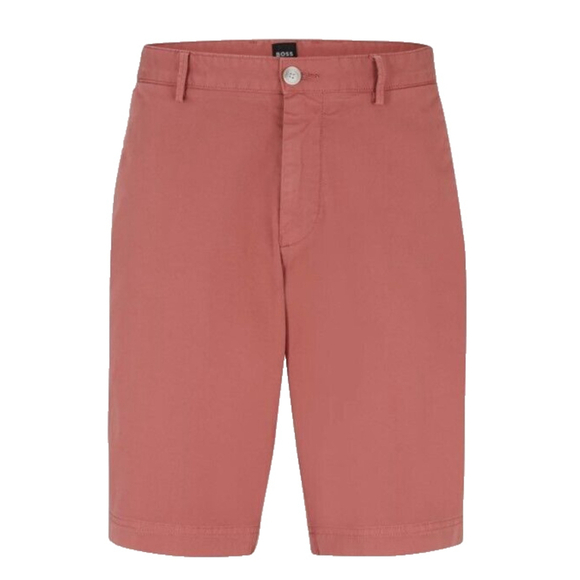 Hugo Boss Slim Fit Slice Shorts Open Pink Stretch Cotton Gaberdine Men's Size 34 - Picture 1 of 9